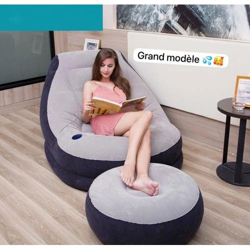 Canapé gonflable avec coussin pour les pieds et Pompe